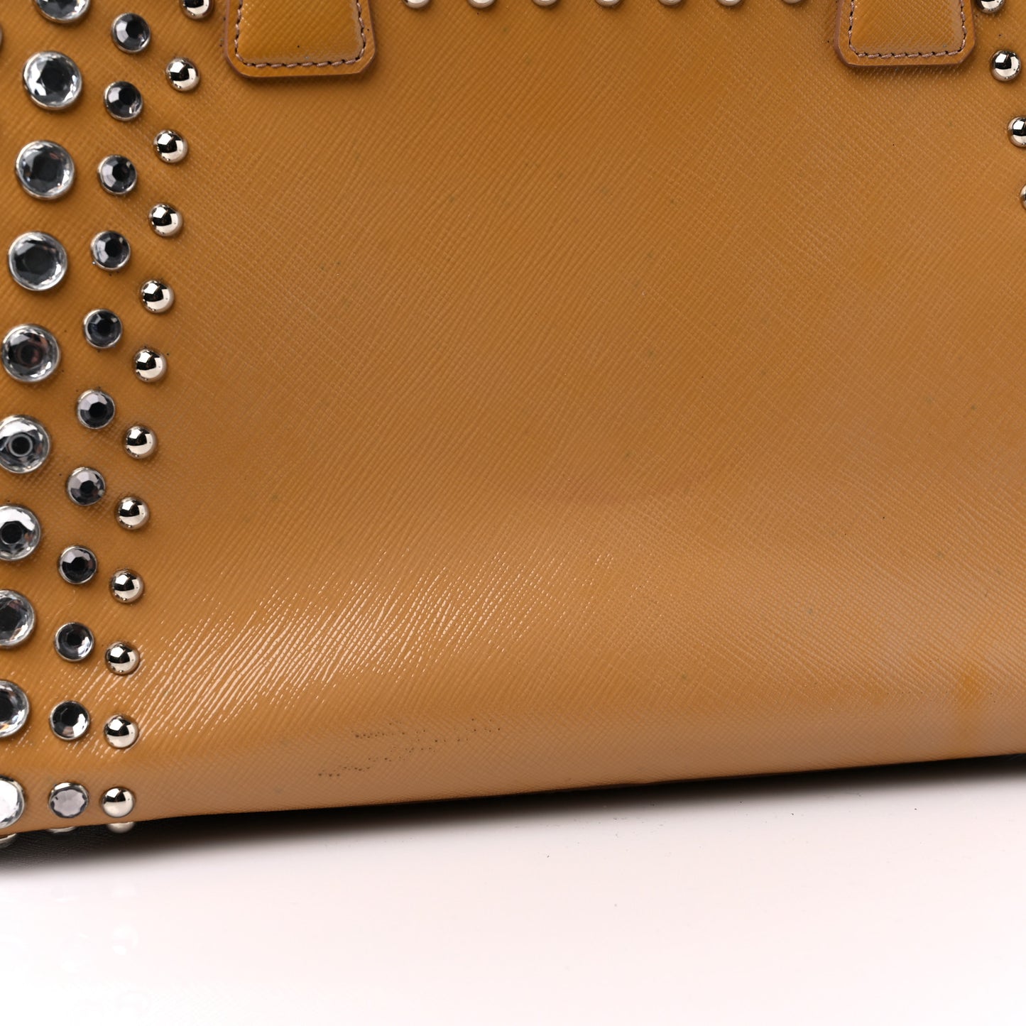 Saffiano Vernice Crystal Bag Cammeo