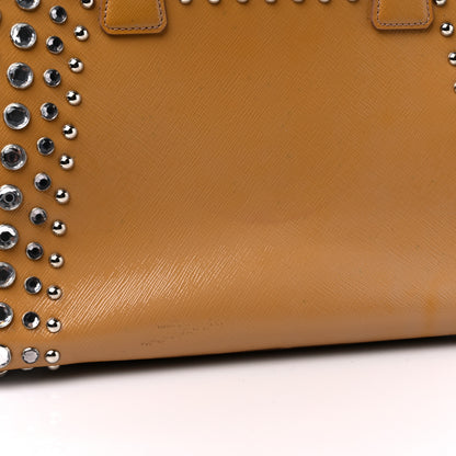 Prada Saffiano Vernice Crystal Bag Cammeo 14 of 16