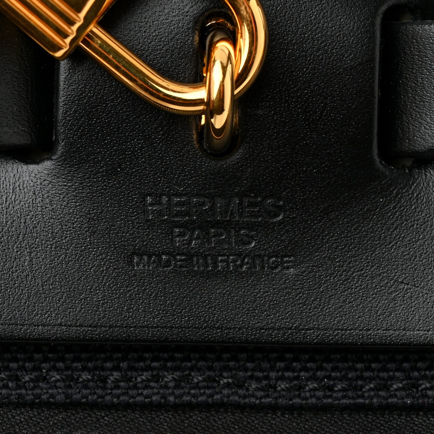 Hermes Vache Hunter Toile Quadrille Viking Herbag Zip Retourne 31 PM Ecru Black 7 of 11