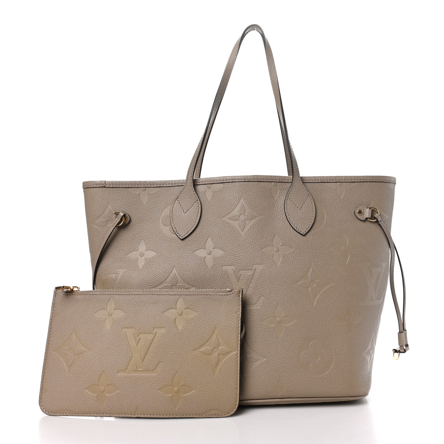 Louis Vuitton Empreinte Monogram Giant Neverfull MM Tourterelle 3 of 11