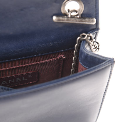 Chanel Plexiglass Patent Mini Boy Brick Flap Navy 16 of 16