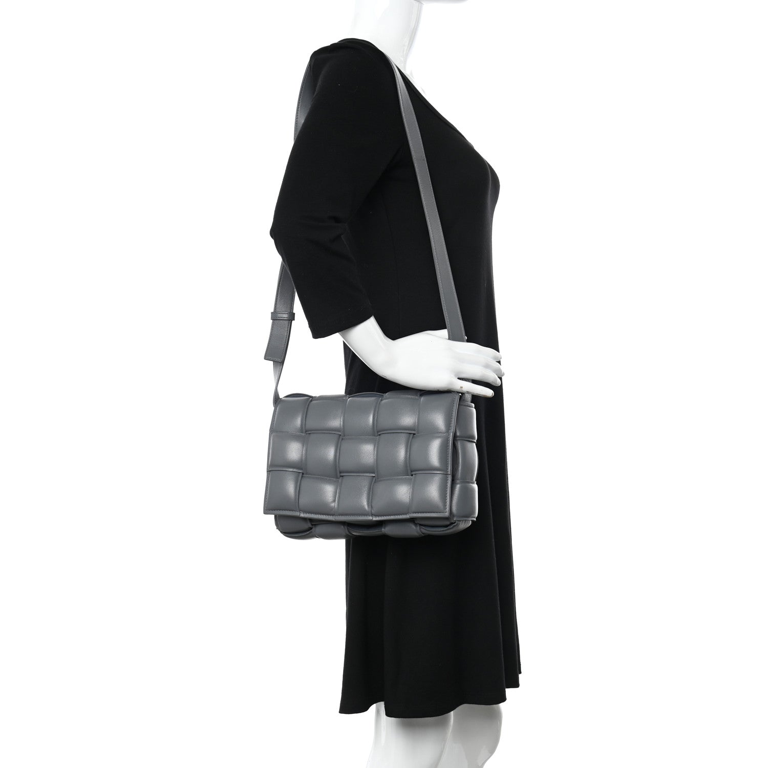 Bottega Veneta Nappa Maxi Intreccio Padded Cassette Crossbody Bag Thunder 2 of 11