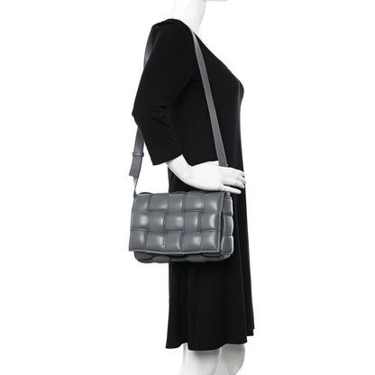 Bottega Veneta Nappa Maxi Intreccio Padded Cassette Crossbody Bag Thunder 2 of 11