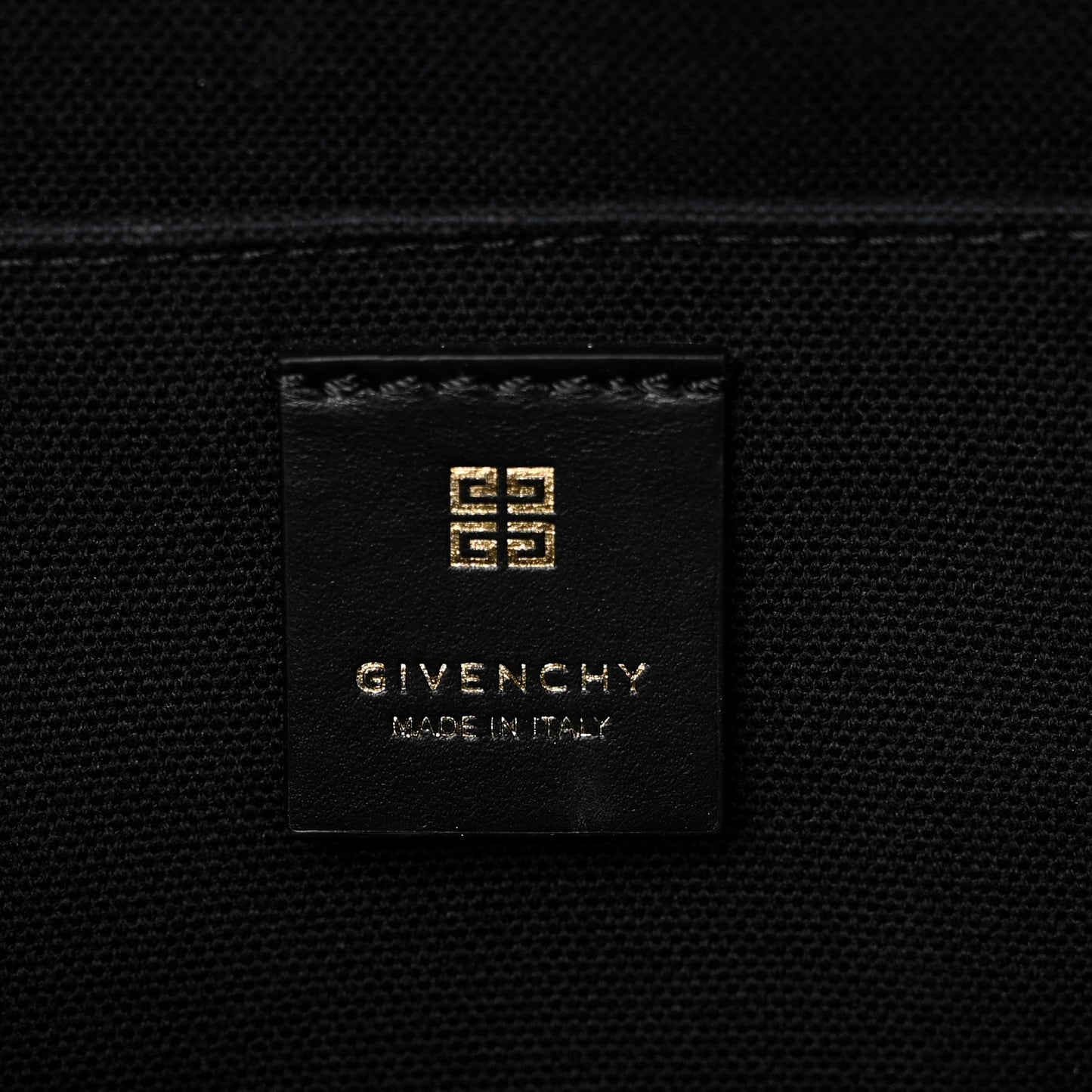 Canvas Jacquard 4G Medium Chain Tote Black