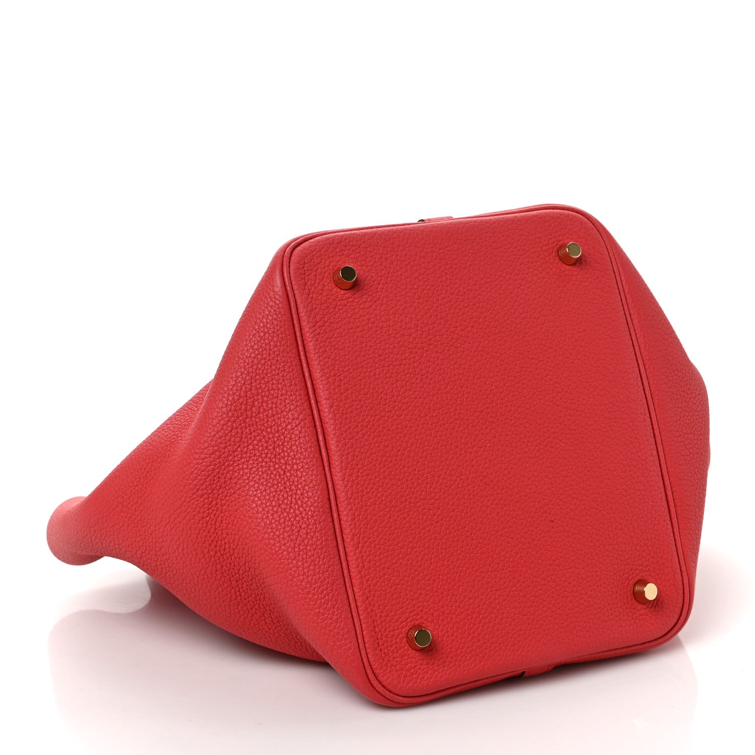 Hermes Taurillon Clemence Picotin Lock 22 MM Rouge de Coeur 4 of 9