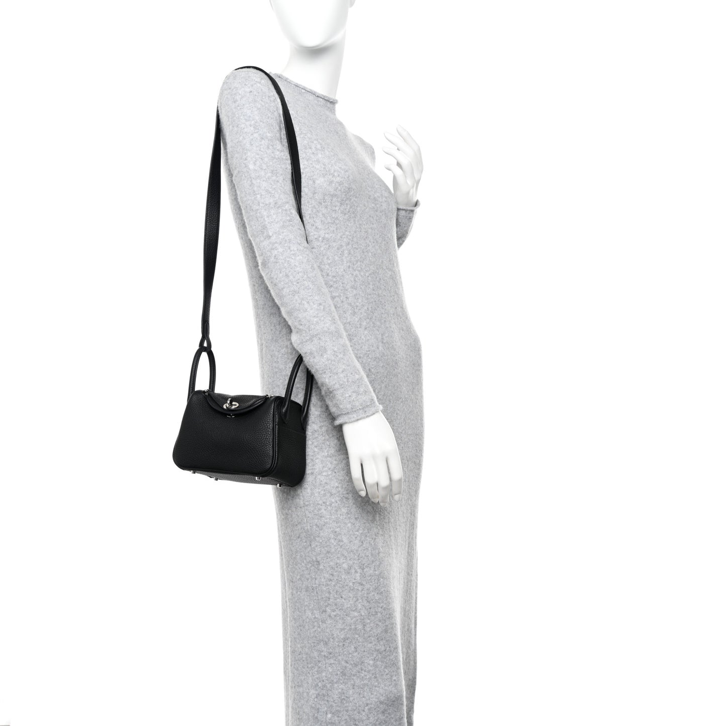 Taurillon Clemence Mini Lindy 20 Black