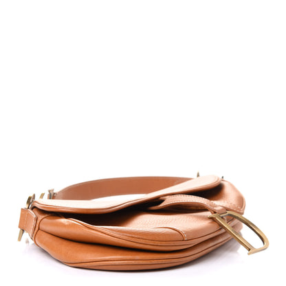 Christian Dior Calfskin Saddle Bag Tan 3 of 8