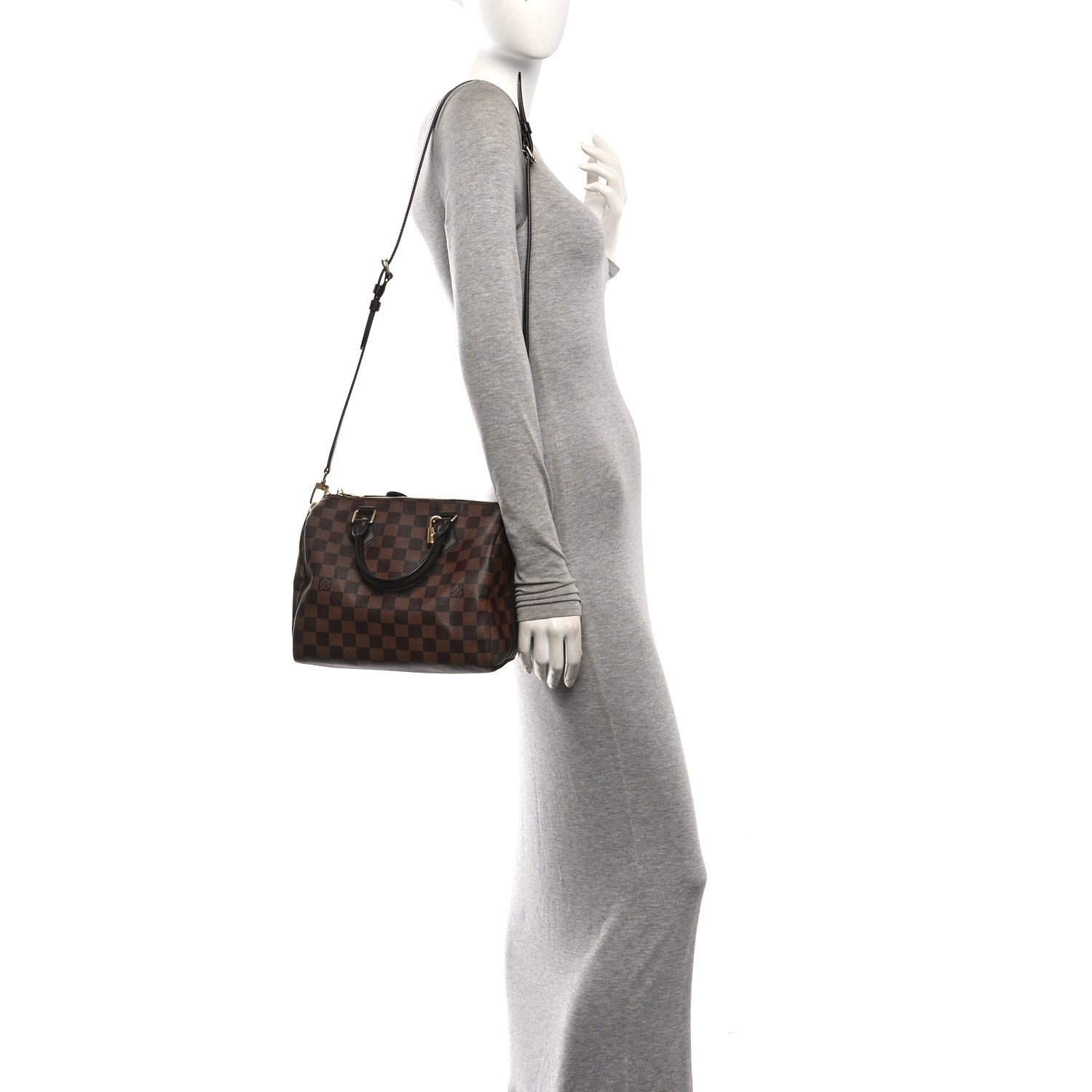 Louis Vuitton Damier Ebene Speedy Bandouliere 25 2 of 9