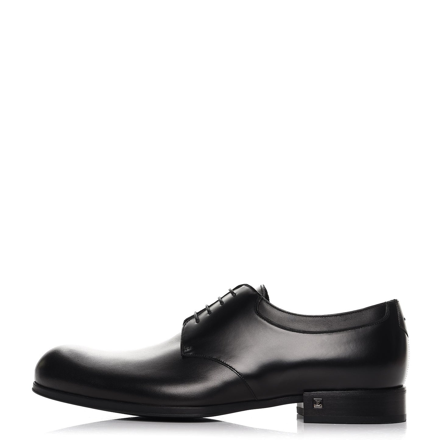 Lambskin Derby Lace Up Shoes 8 Black