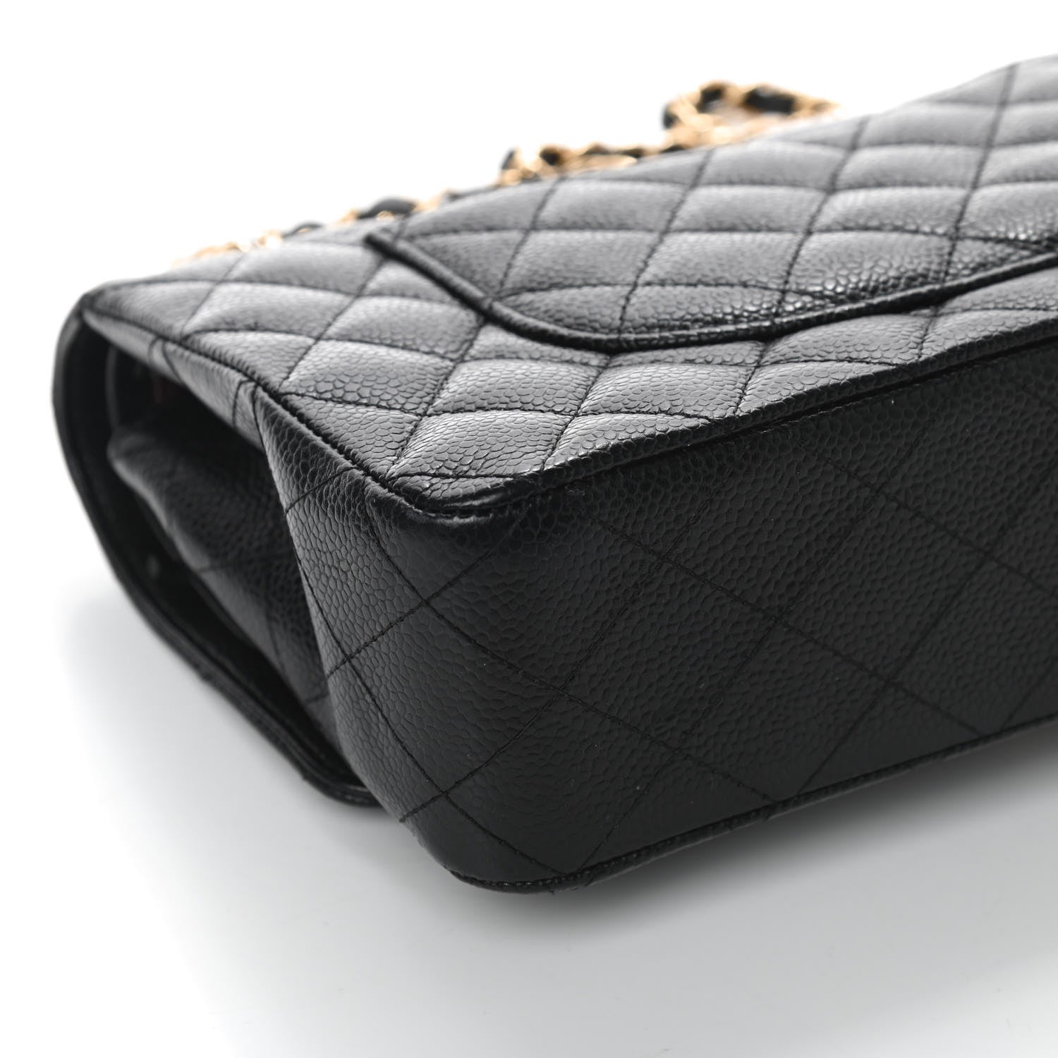 Chanel Caviar Quilted Medium Double Flap Black 7 of 12