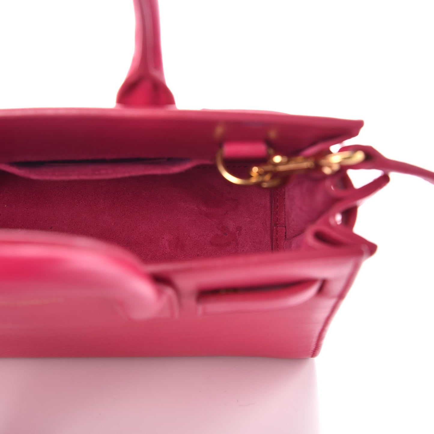 Calfskin Nano Sac De Jour Lipstick Fuchsia