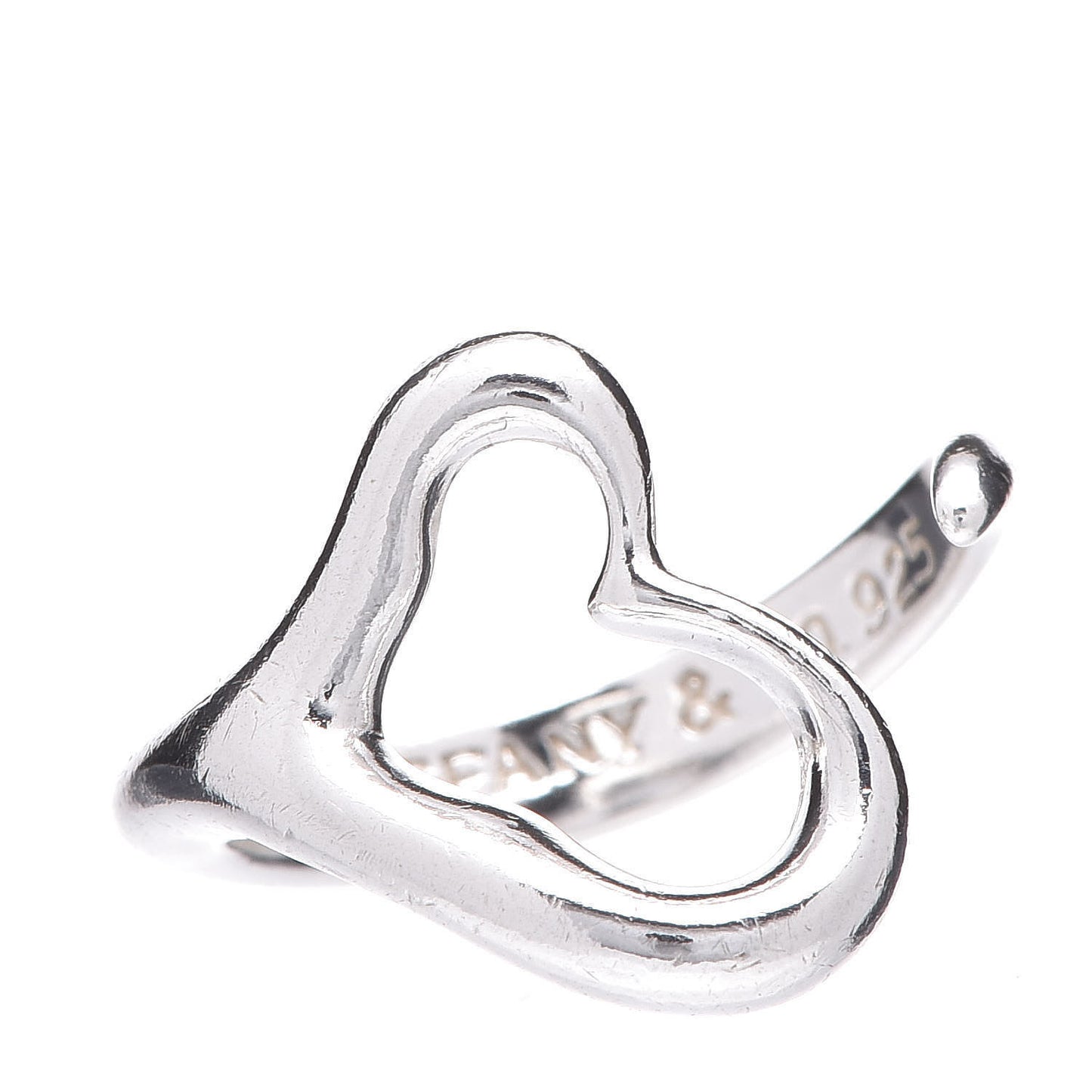 Elsa Peretti Sterling Silver Open Heart Ring 52 6