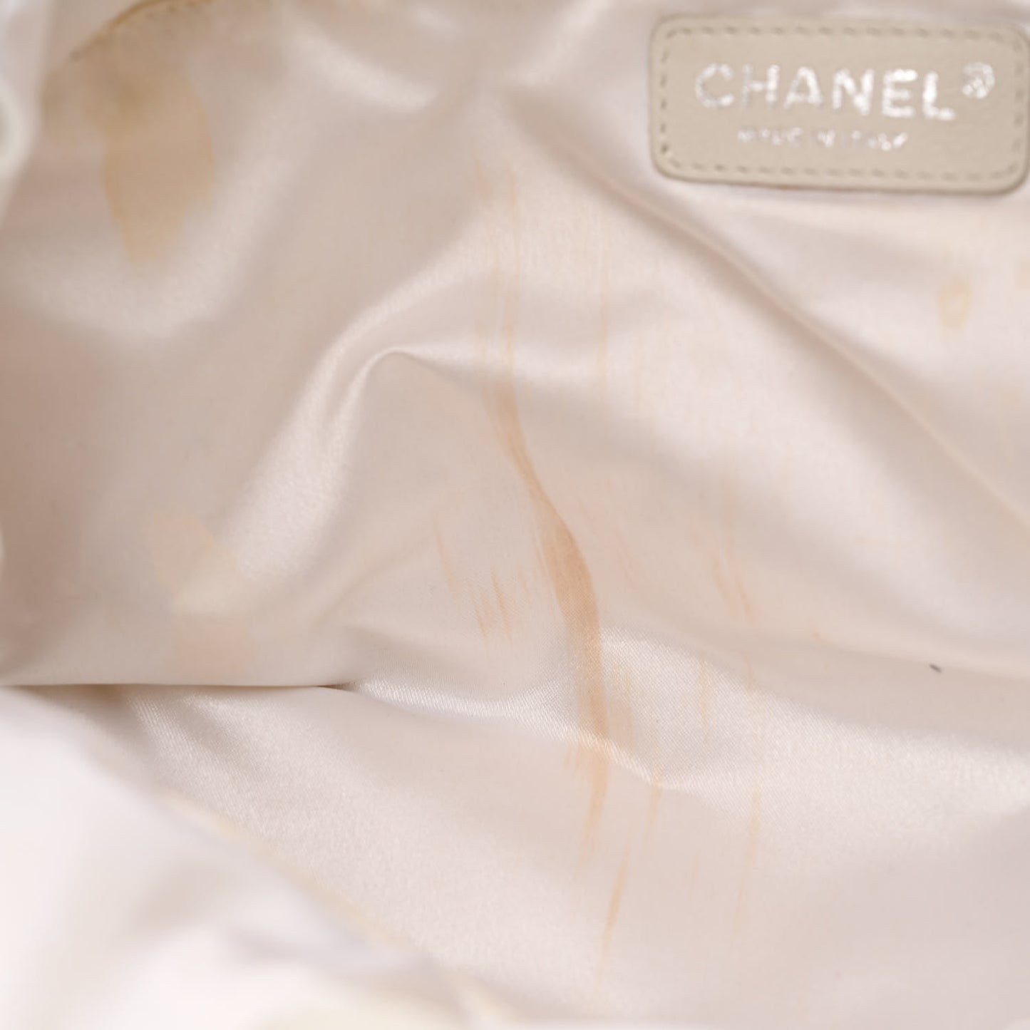 Calfskin Baby Coco Cabas White