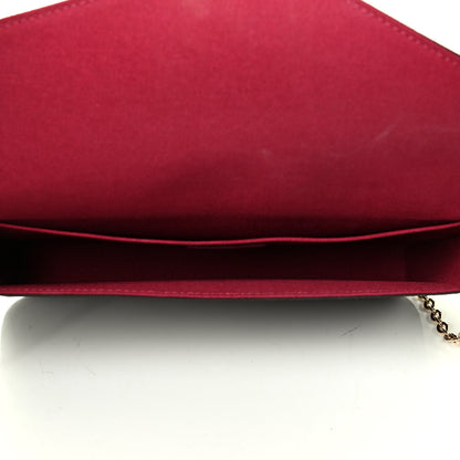 Louis Vuitton Monogram Pochette Felicie Chain Wallet Fuchsia 4 of 8