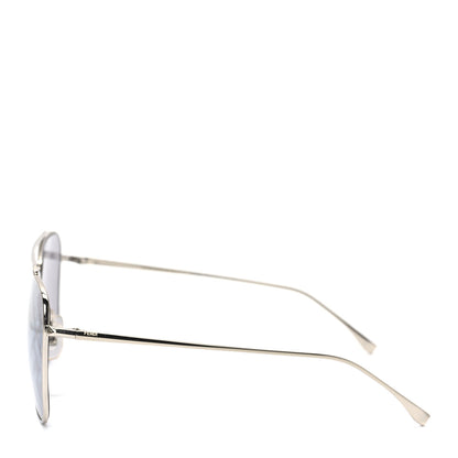Fendi Metal Aviator Sunglasses FF0406/S Silver 3 of 6