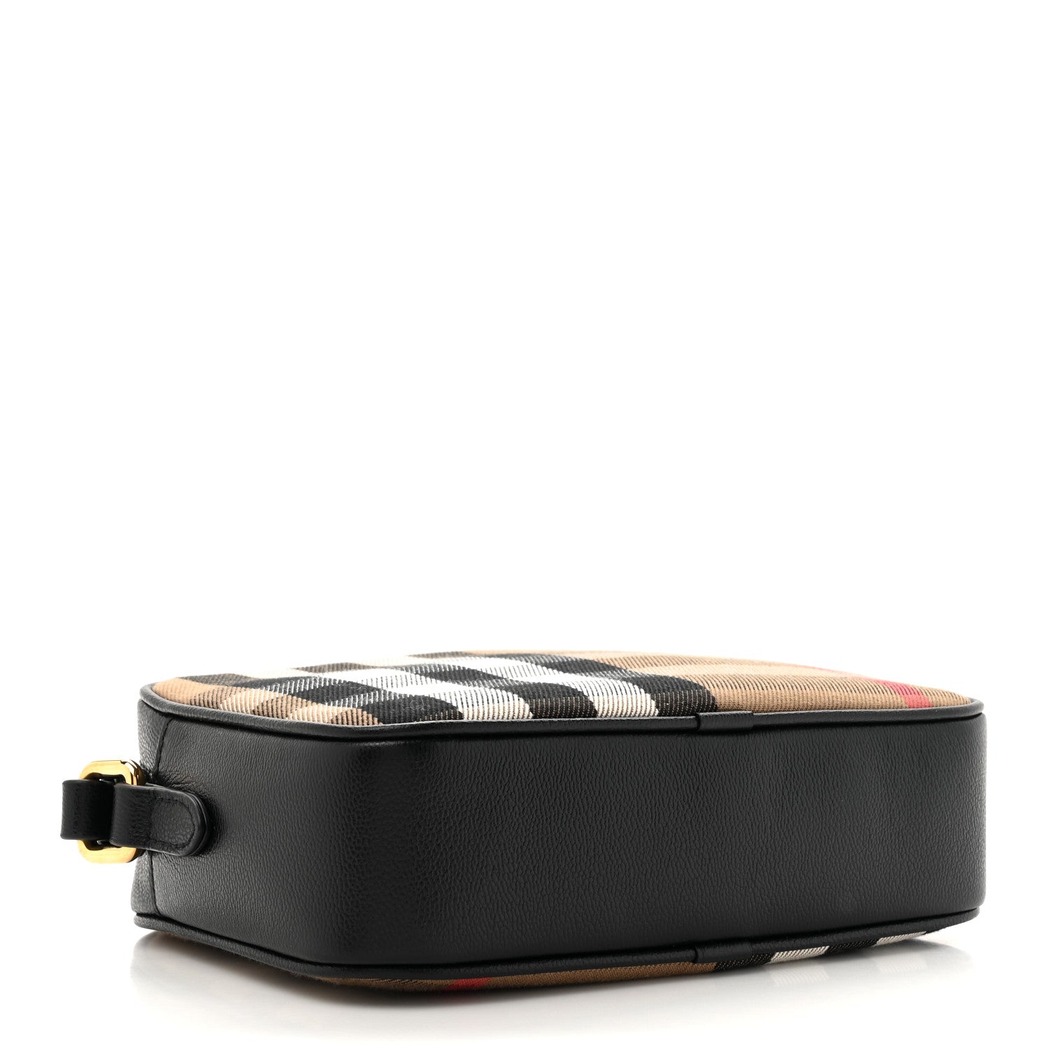 Burberry Giant Check Calfskin Small Camera Bag Black 4 of 9