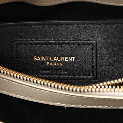 Saint Laurent Calfskin Y Quilted Monogram Small Loulou Chain Satchel Crema Soft 6 of 12