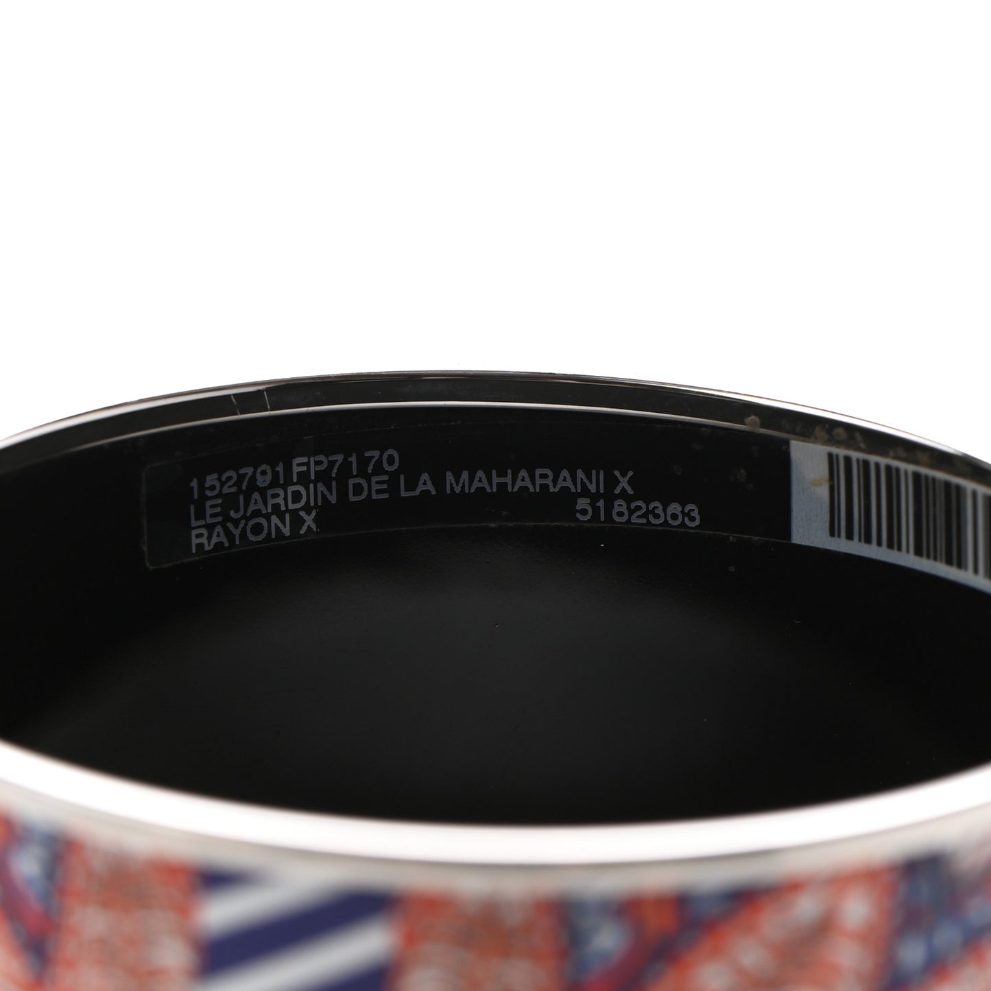 Enamel Printed Le Jardin De La Maharani Extra Wide Bracelet 70 Rayon