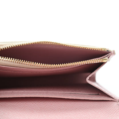 Louis Vuitton Damier Azur Rosalie Coin Purse Rose Ballerine 4 of 4