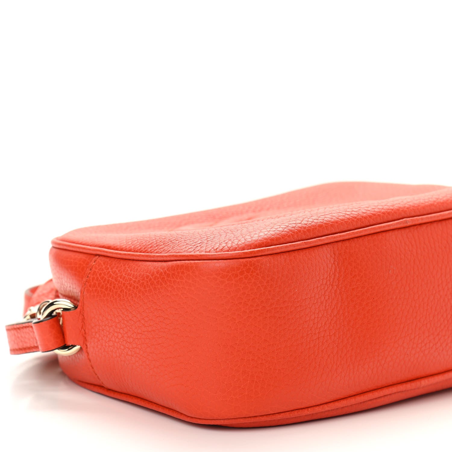 Gucci Pebbled Calfskin Small Soho Disco Bag Orange 9 of 10