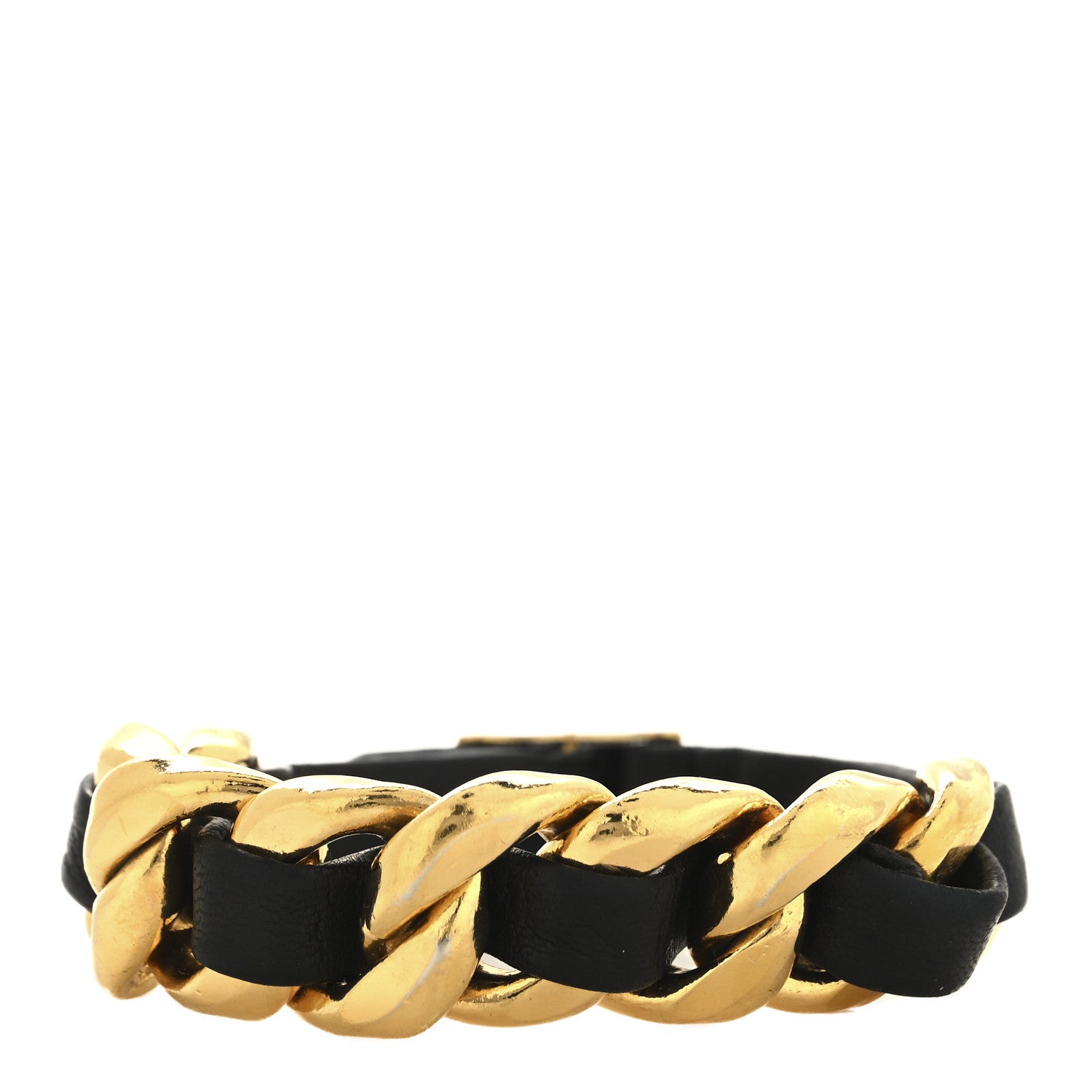 Chanel Lambskin Chain Bracelet Black 1 of 6