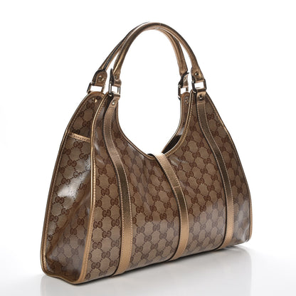 Gucci Crystal Monogram Medium Joy Shoulder Bag Bronze 3 of 8