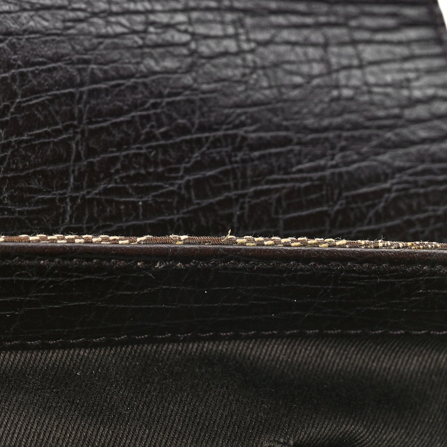 Monogram Horsebit Clutch Dark Brown