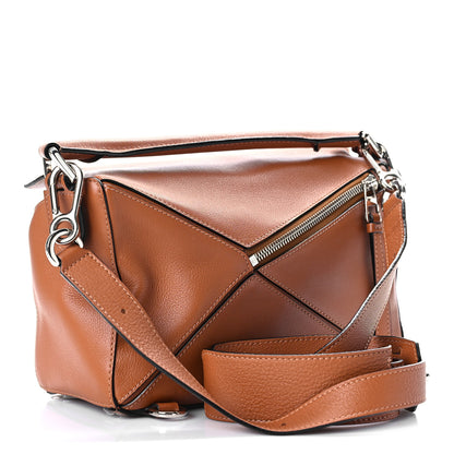 Loewe Calfskin Small Puzzle Bag Tan 3 of 11