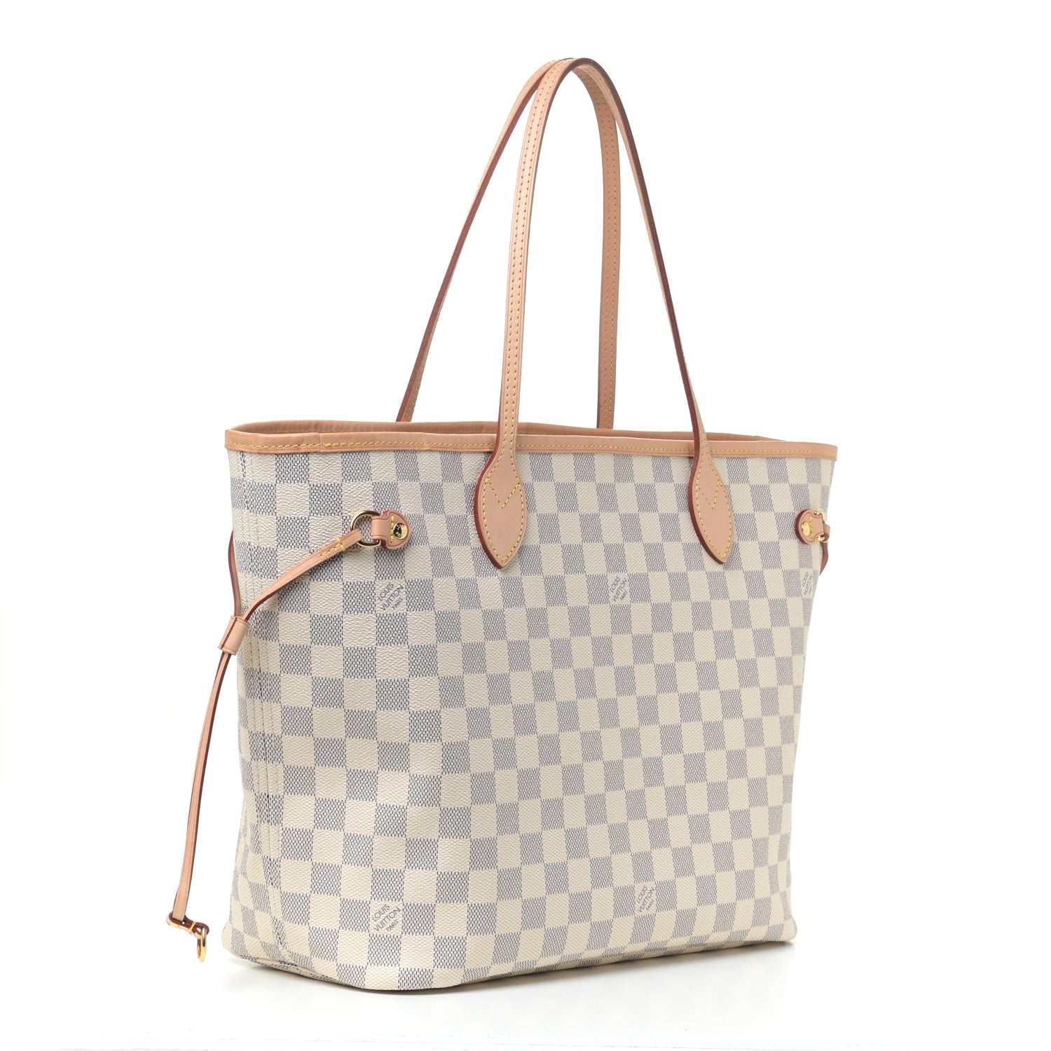 Louis Vuitton Damier Azur Neo Neverfull MM Rose Ballerine 3 of 10