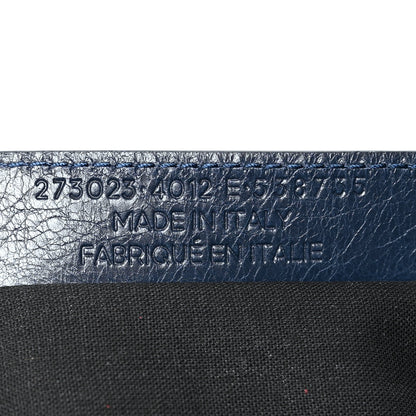 Balenciaga Agneau Arena Classic Hardware Large Clip Bleu Obscur 8 of 9