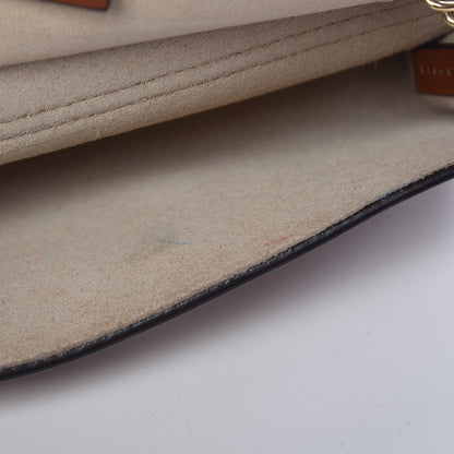 Chloe Suede Calfskin Mini Faye Shoulder Bag Tobacco 9 of 14