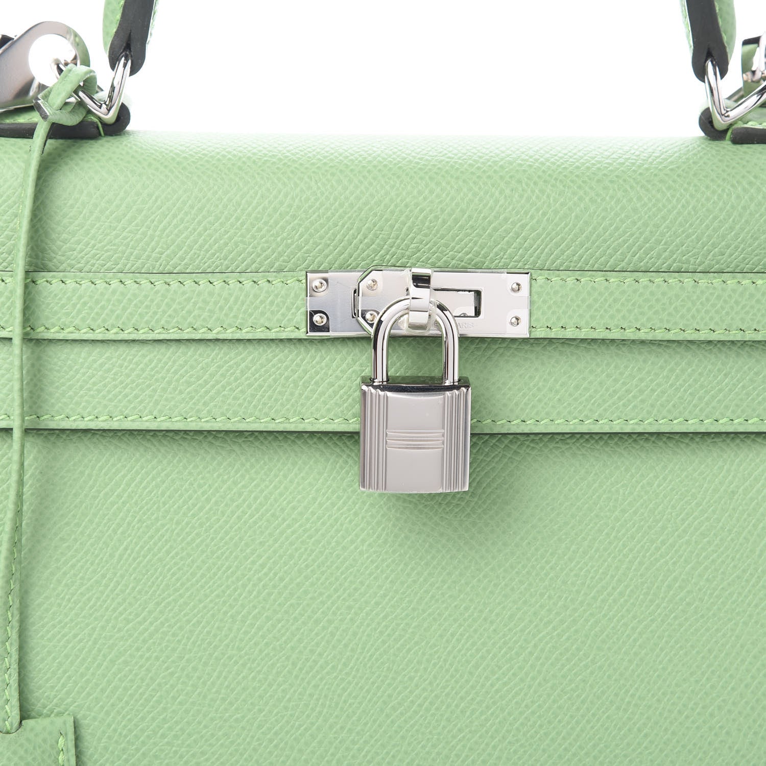 Hermes Epsom Kelly Sellier 25 Vert Criquet 9 of 10