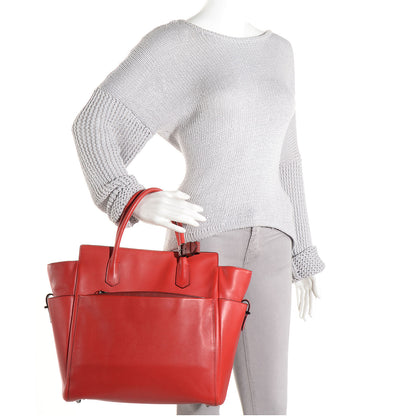 Alexander McQueen REED KRAKOFF Leather Atlantique Tote Crimson Red 2 of 10
