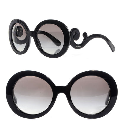 Prada Baroque Sunglasses SPR 27N Black 1 of 5