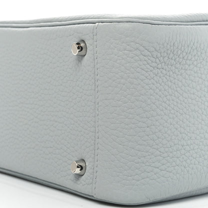 Hermes Taurillon Clemence Mini Lindy 20 Bleu Glacier 10 of 10