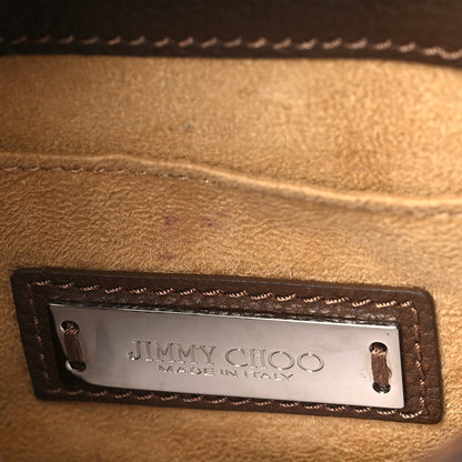 Jimmy Choo Pebbled Calfskin Rebel Crossbody Bag Brown 6 of 11