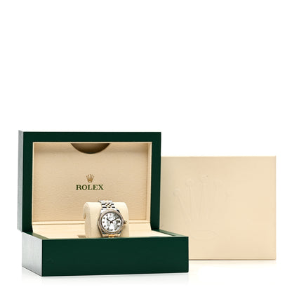 Rolex Stainless Steel 18K Yellow Gold Diamond Mother of Pearl 31mm Oyster Perpetual Datejust Watch 178383 5 of 5