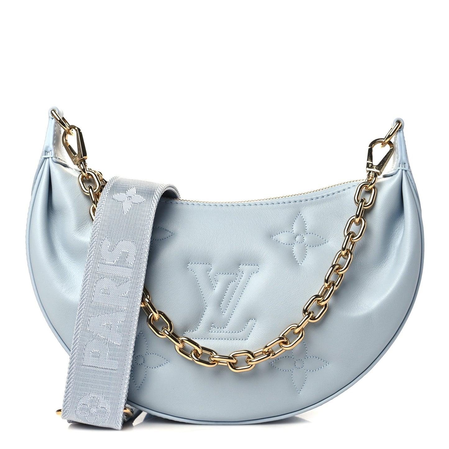 Calfskin Bubblegram Over The Moon Ice Blue