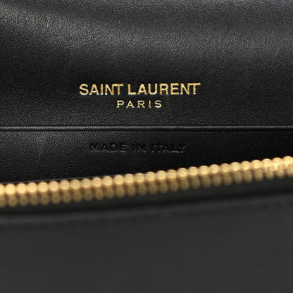 Saint Laurent Smooth Calfskin Classic Monogram Kate Tassel Chain Wallet Black 6 of 10