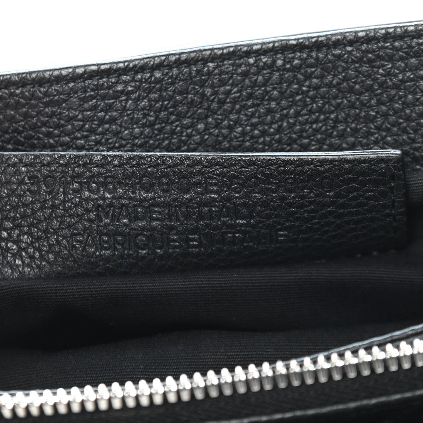 Grained Calfskin Le Dix Small Soft Cartable Black