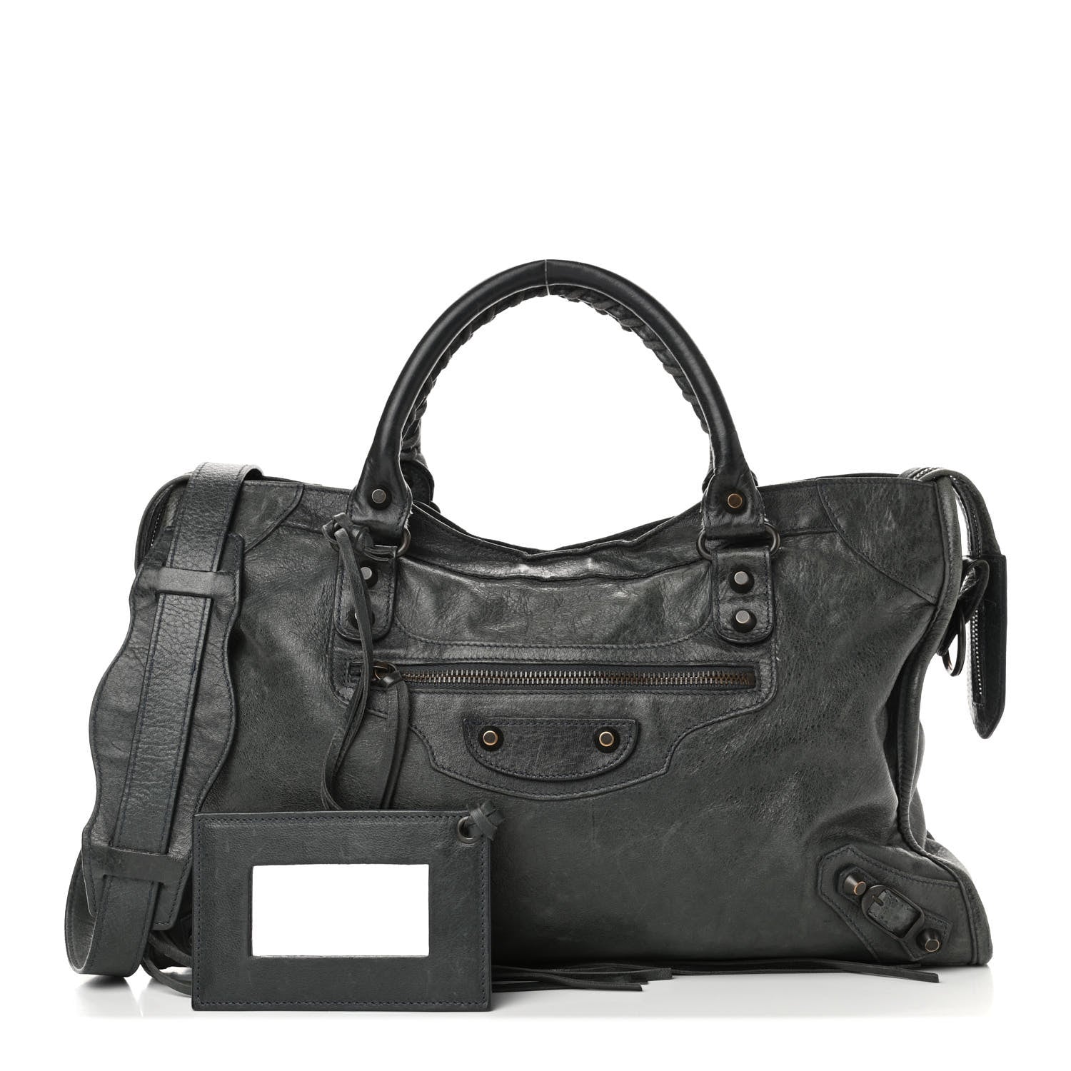 Balenciaga Agneau Classic Hardware City Anthracite 1 of 4