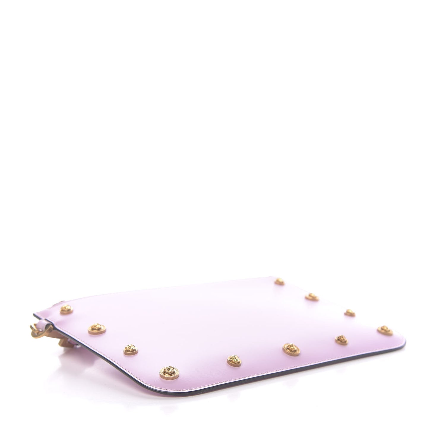 Vitello Medusa Studded Wristlet Power Pink