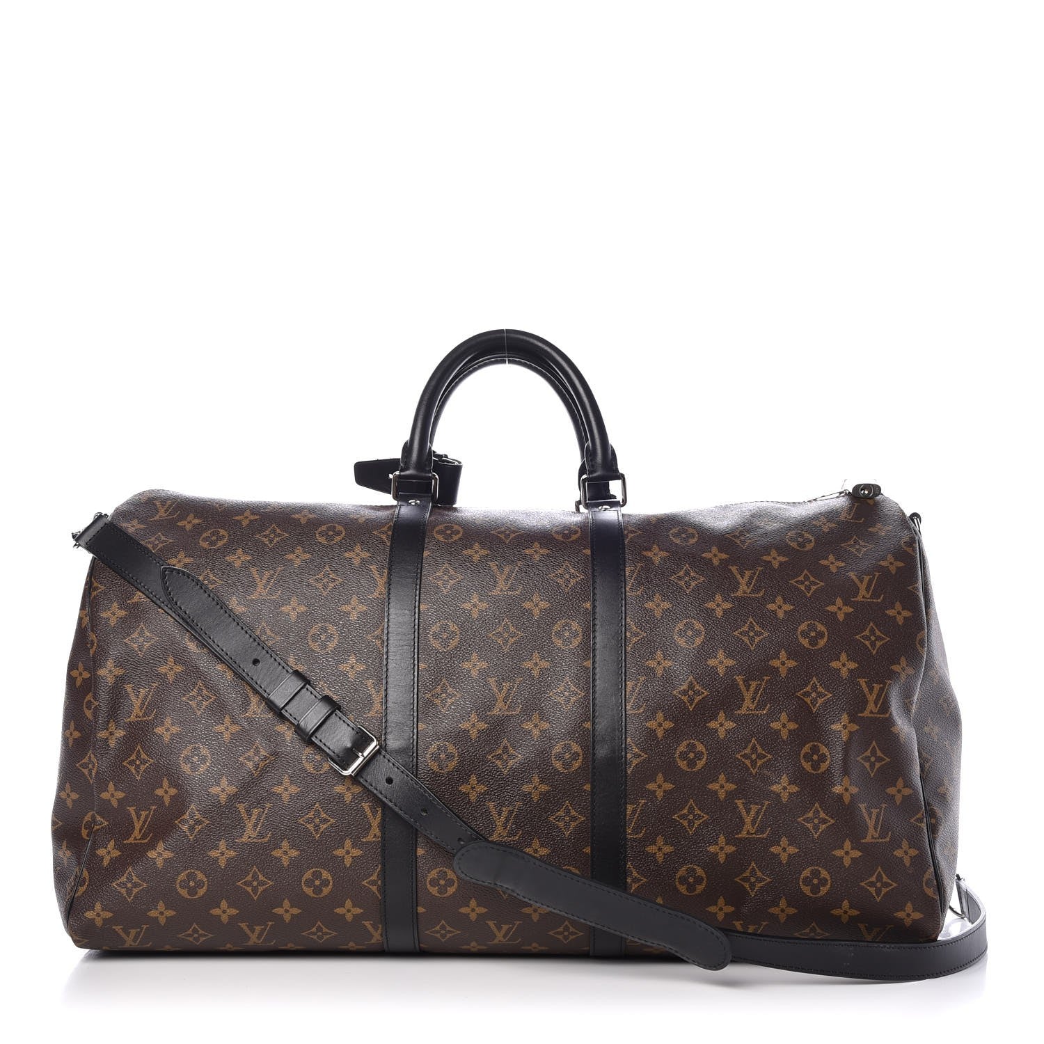Louis Vuitton Monogram Macassar Keepall Bandouliere 55 1 of 9