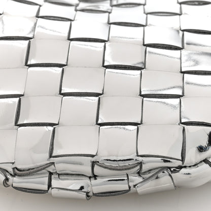 Bottega Veneta Mirror Laminated Nappa Intrecciato Mini Sardine Bag Silver 8 of 9