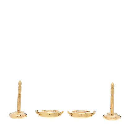 Hermes 18K Yellow Gold TPM Farandole Stud Earrings 3 of 5