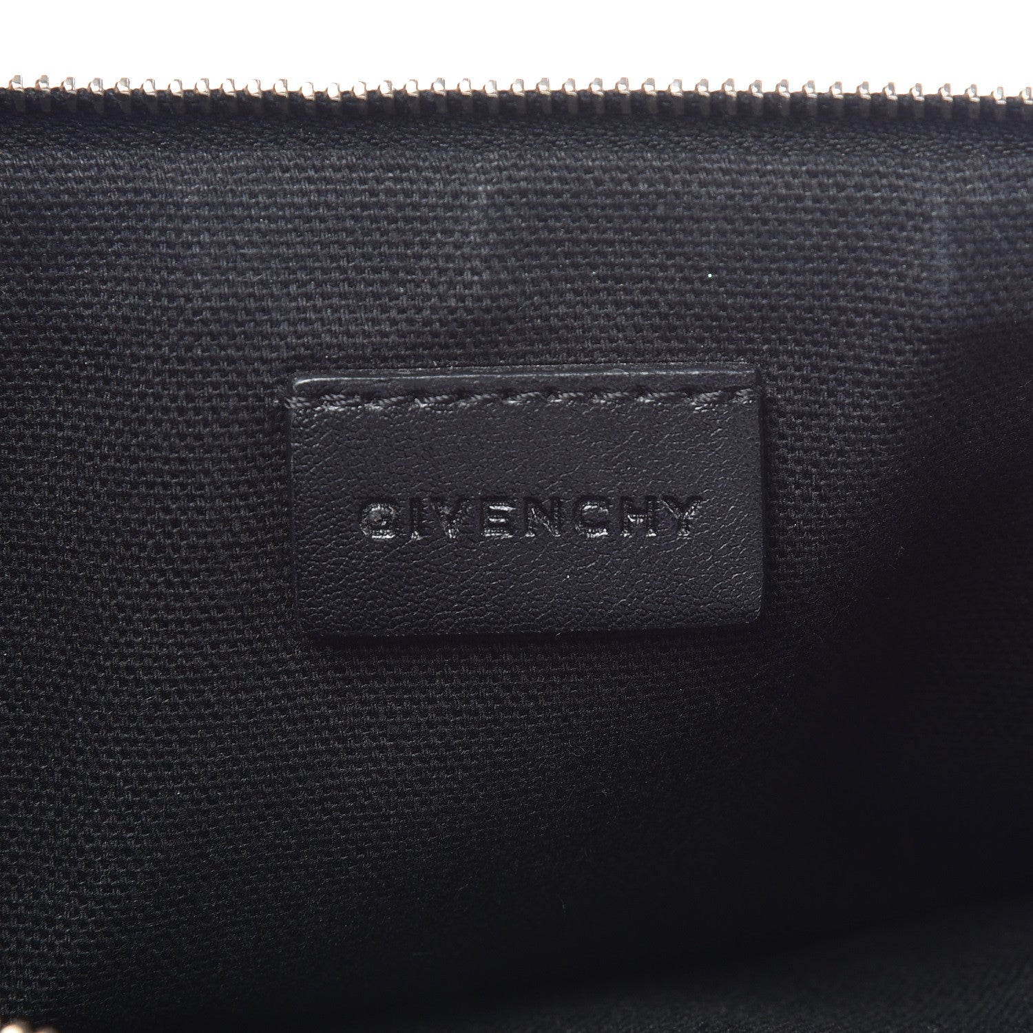 Givenchy Textured Coated Canvas Rottweiler Print Large Cosmetic Pouch Black 6 of 9