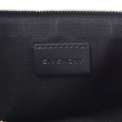 Givenchy Textured Coated Canvas Rottweiler Print Large Cosmetic Pouch Black 6 of 9