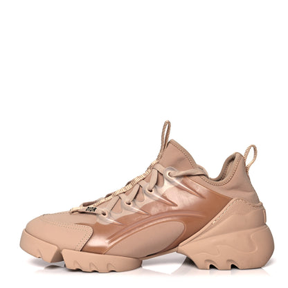 Christian Dior Neoprene Rubber Womens D-Connect Sneakers 38 Nude 1 of 12