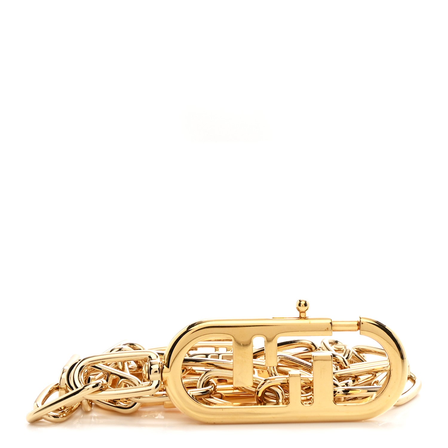 Fendi Metal O'Lock Strap You Gold 1 of 3