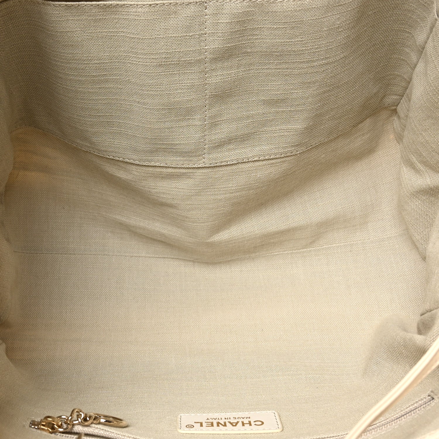 Chanel Mixed Fibers Small Deauville Tote White 5 of 10